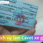 Dịch vụ làm cavet xe