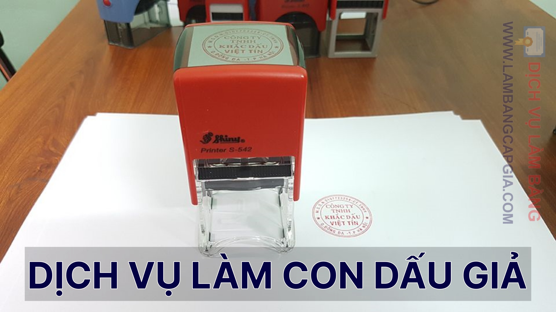 Làm con dấu giả