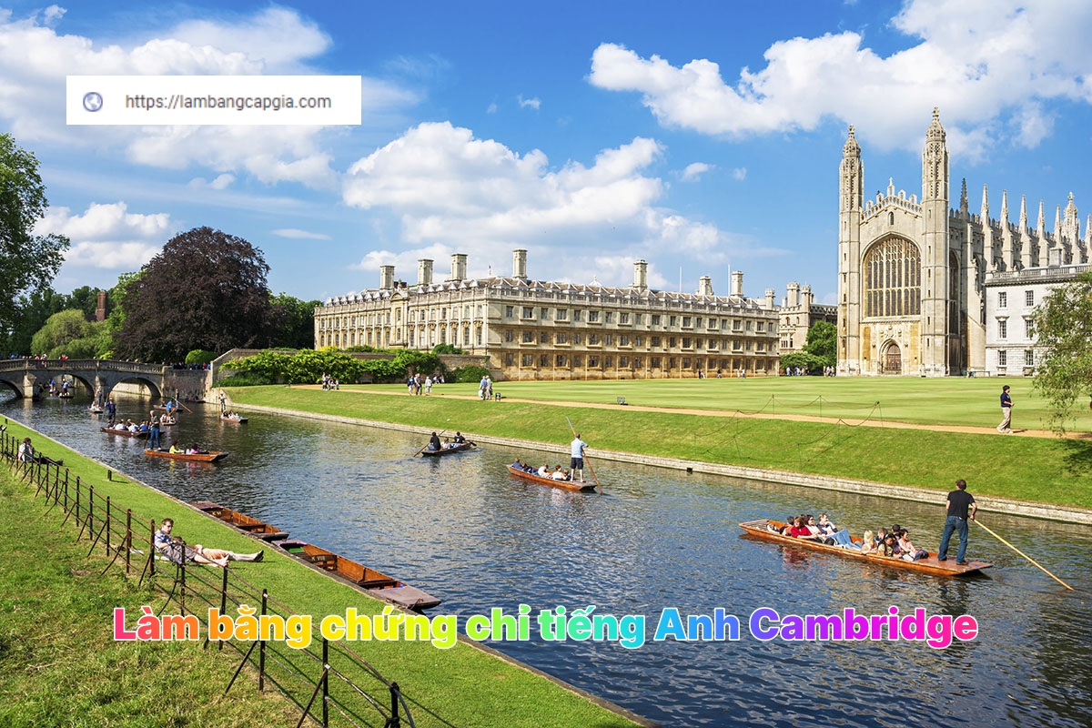 Lam bang chung chi tieng Anh Cambridge