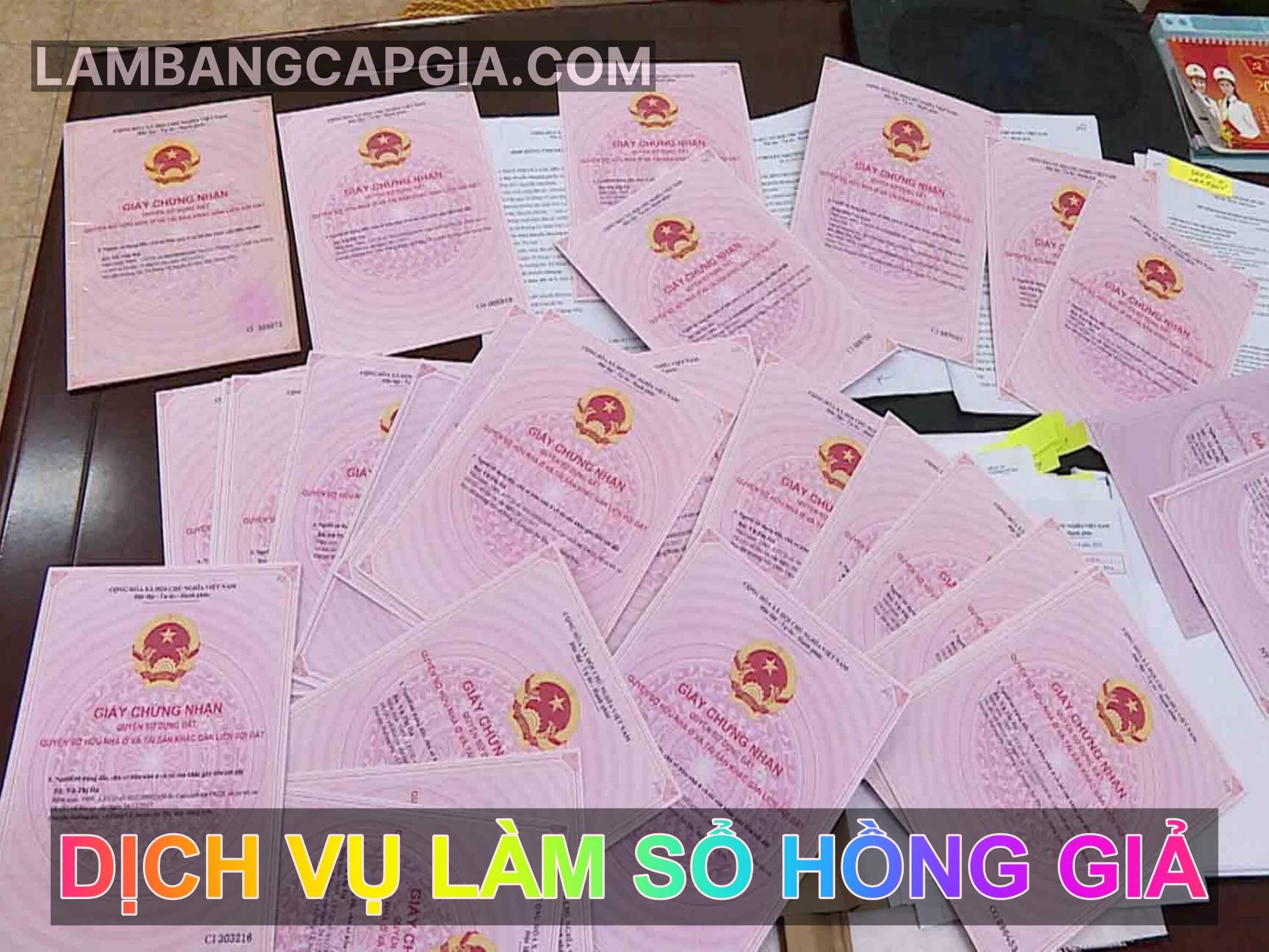 Làm sổ hồng giả