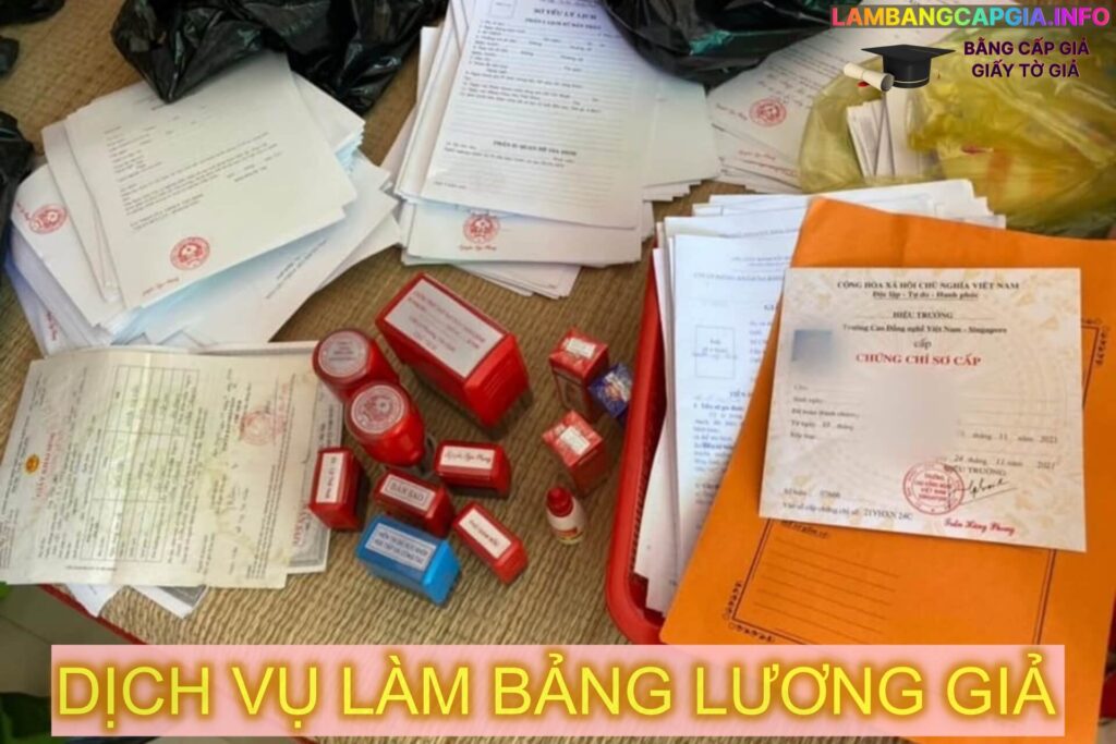 làm bảng lương giả