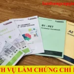 Làm chứng chỉ PET