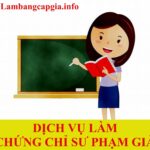 làm chứng chỉ sư phạm