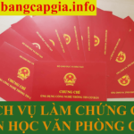 làm chứng chỉ tin học văn phòng