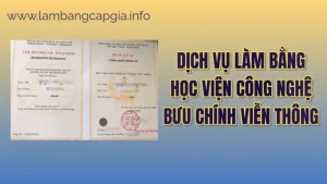 Làm Bằng Học Viện Công Nghệ Bưu Chính Viễn Thông