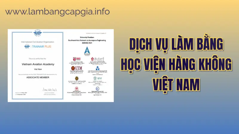 Làm bằng Học viện Hàng không Việt Nam